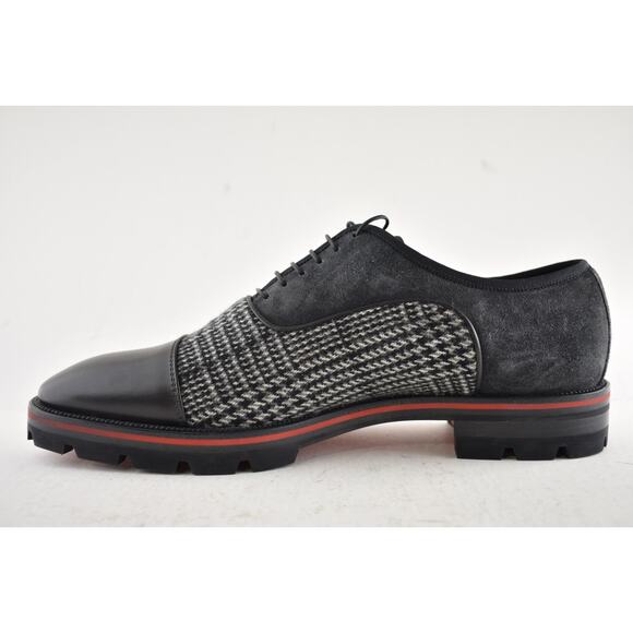 Christian Louboutin Mens Hubertus Orlato Flat Lug Sole Derby Oxford Loafer 44 11